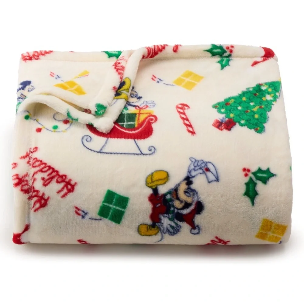 Disney Mickey Mouse oversized plush Holiday Throw